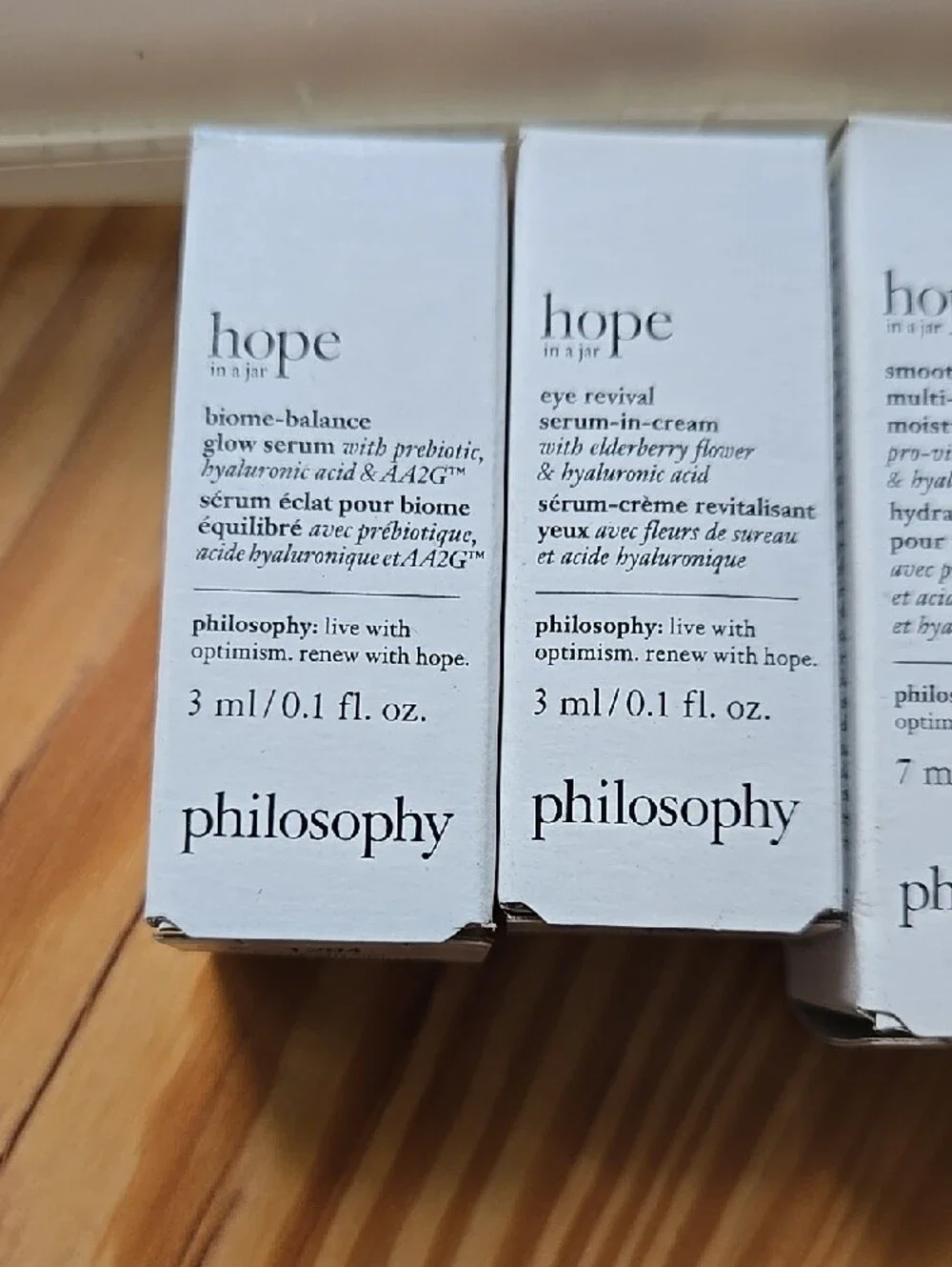 Philosophy Mini Skincare Set With0 Clear Makeup Bag